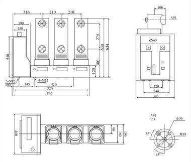 22KV HXGN-12 Електрическо разпределително табло